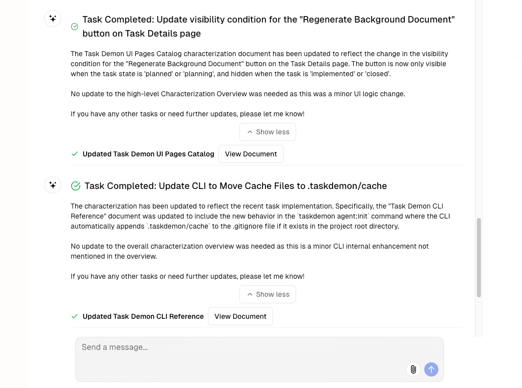 Continuous Characterization